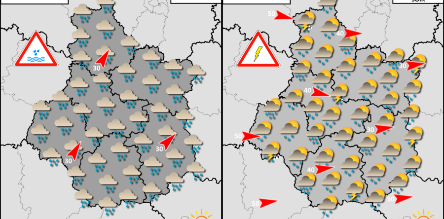 FRONT PLUVIEUX ACTIF SUIVI D AVERSES CE MARDI 9 MAI 2023