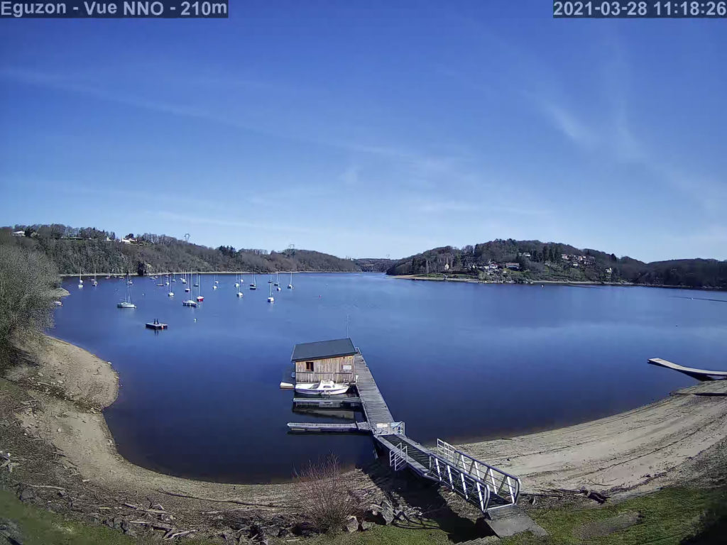 Vue de la webcam météo d'Eguzon - Chambon