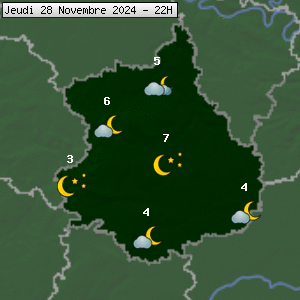 Prévisions météo pour le cher (28)