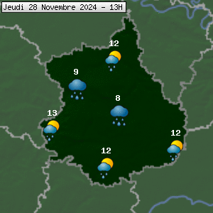 Prévisions météo pour le cher (28)