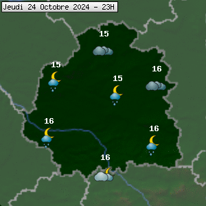 Prévisions météo pour le cher (36)