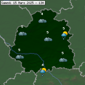 Prévisions météo pour le cher (36)