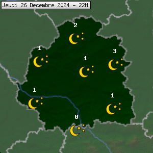 Prévisions météo pour le cher (36)