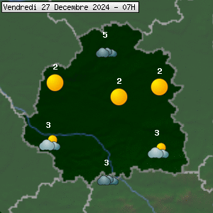 Prévisions météo pour le cher (36)