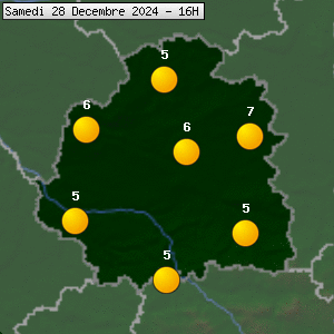 Prévisions météo pour le cher (36)