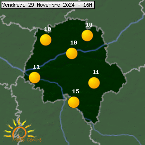 Prévisions météo pour le cher (37)