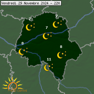 Prévisions météo pour le cher (37)