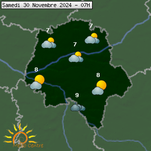 Prévisions météo pour le cher (37)