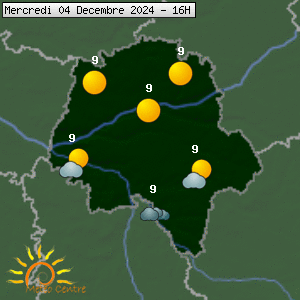 Prévisions météo pour le cher (37)