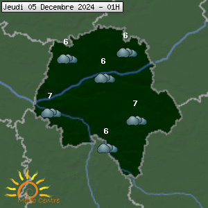 Prévisions météo pour le cher (37)