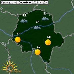 Prévisions météo pour le cher (37)