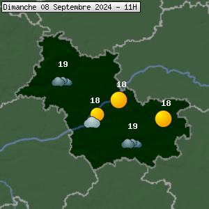 Prévisions météo pour le cher (41)