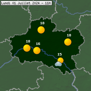 Prévisions météo gratuites à 7 jours pour le Loiret (45)Météo Centre