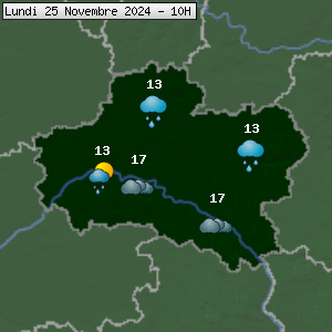 Prévisions météo pour le cher (45)