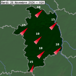 Prévisions météo pour le cher (18)