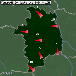 Prévisions météo pour le cher (18)