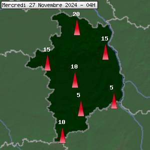 Prévisions météo pour le cher (18)