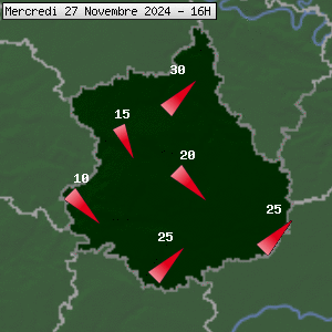 Prévisions météo pour le cher (28)