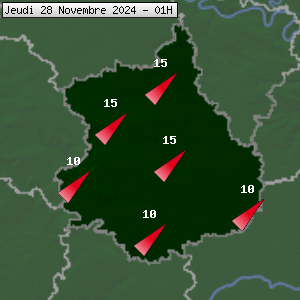 Prévisions météo pour le cher (28)