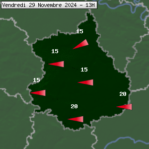 Prévisions météo pour le cher (28)