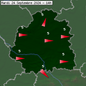 Prévisions météo pour le cher (36)