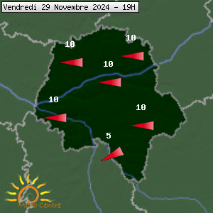 Prévisions météo pour le cher (37)