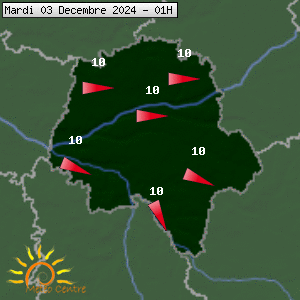 Prévisions météo pour le cher (37)