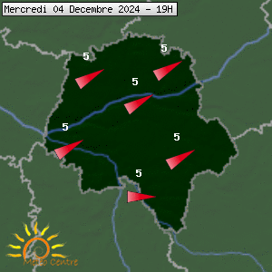 Prévisions météo pour le cher (37)