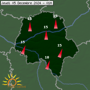 Prévisions météo pour le cher (37)