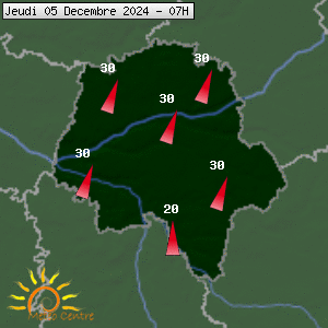 Prévisions météo pour le cher (37)