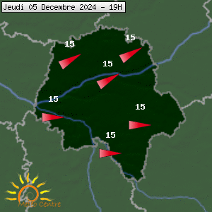 Prévisions météo pour le cher (37)