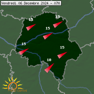 Prévisions météo pour le cher (37)