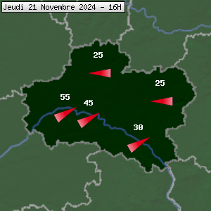 Prévisions météo pour le cher (45)