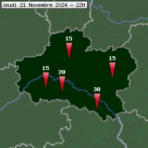 Prévisions météo pour le cher (45)