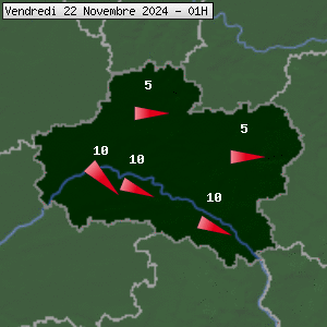 Prévisions météo pour le cher (45)