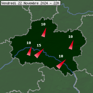 Prévisions météo pour le cher (45)