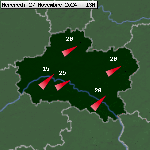 Prévisions météo pour le cher (45)