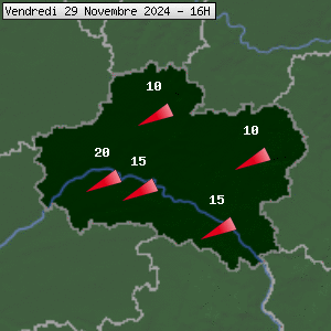 Prévisions météo pour le cher (45)