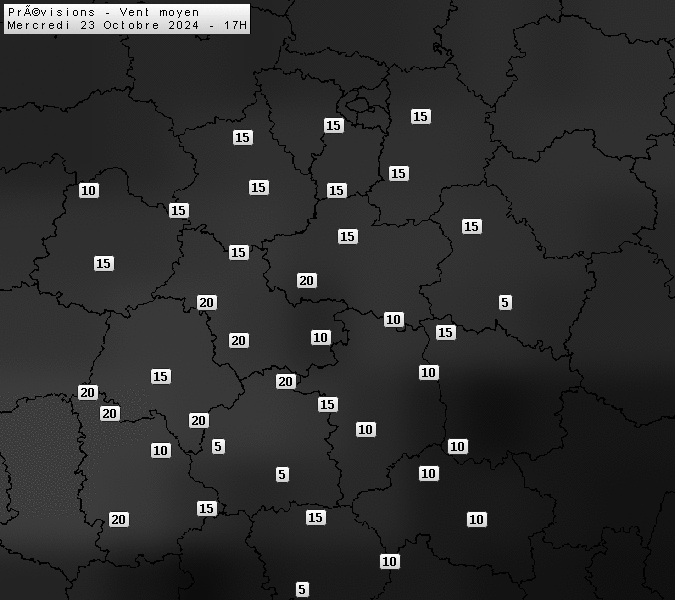 Prévisions météo régions Centre Val de Loire et Centrales