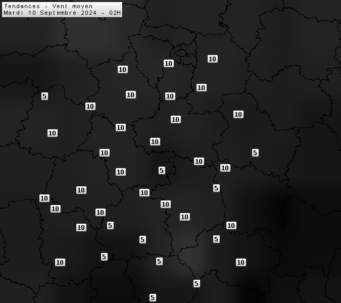 Prévisions météo régions Centre Val de Loire et Centrales