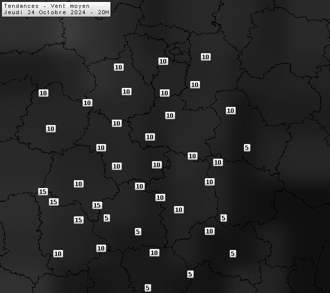 Prévisions météo régions Centre Val de Loire et Centrales