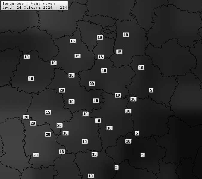 Prévisions météo régions Centre Val de Loire et Centrales