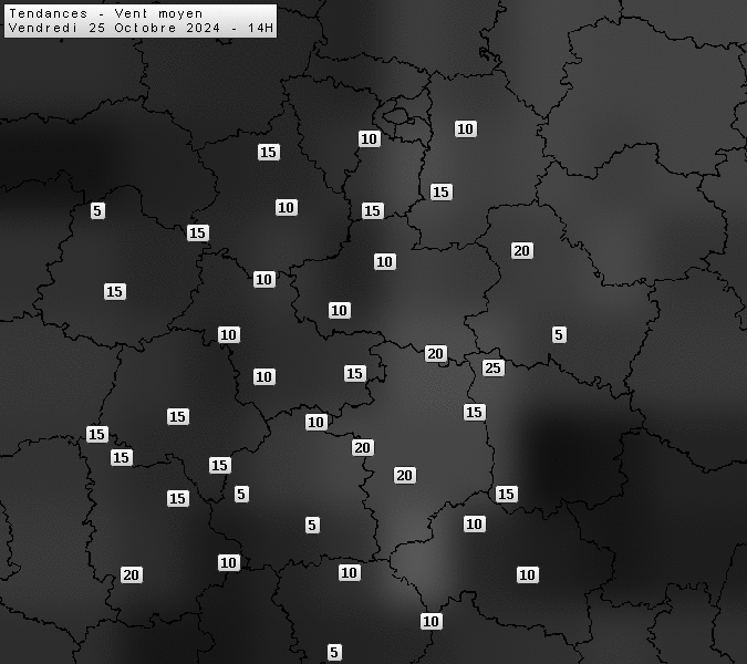 Prévisions météo régions Centre Val de Loire et Centrales