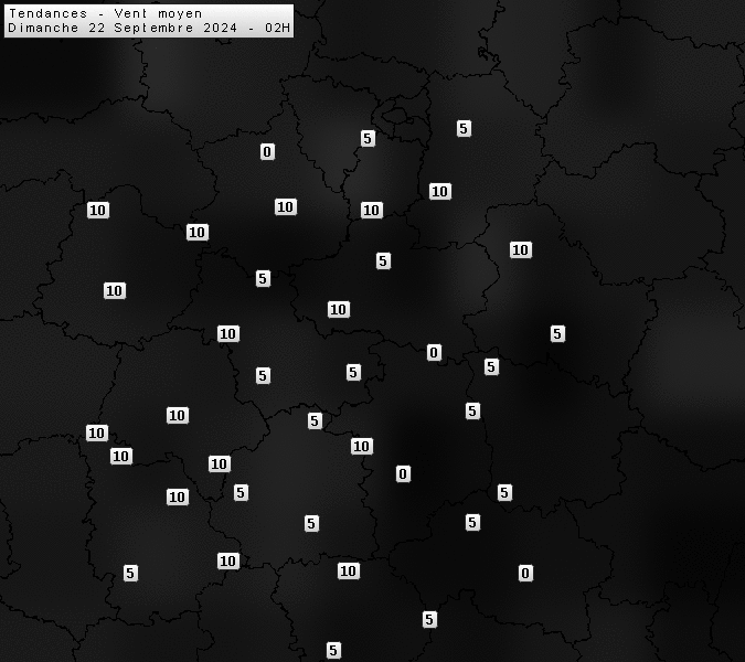 Prévisions météo régions Centre Val de Loire et Centrales