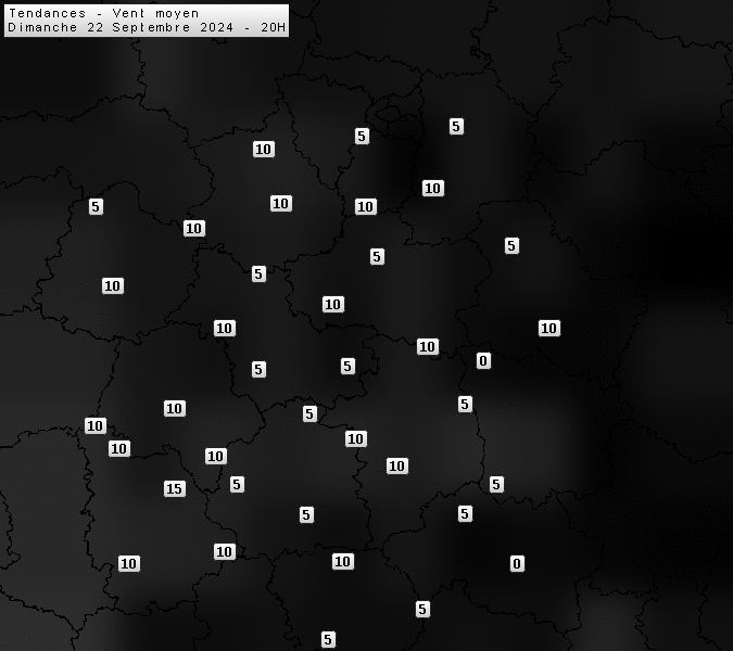 Prévisions météo régions Centre Val de Loire et Centrales